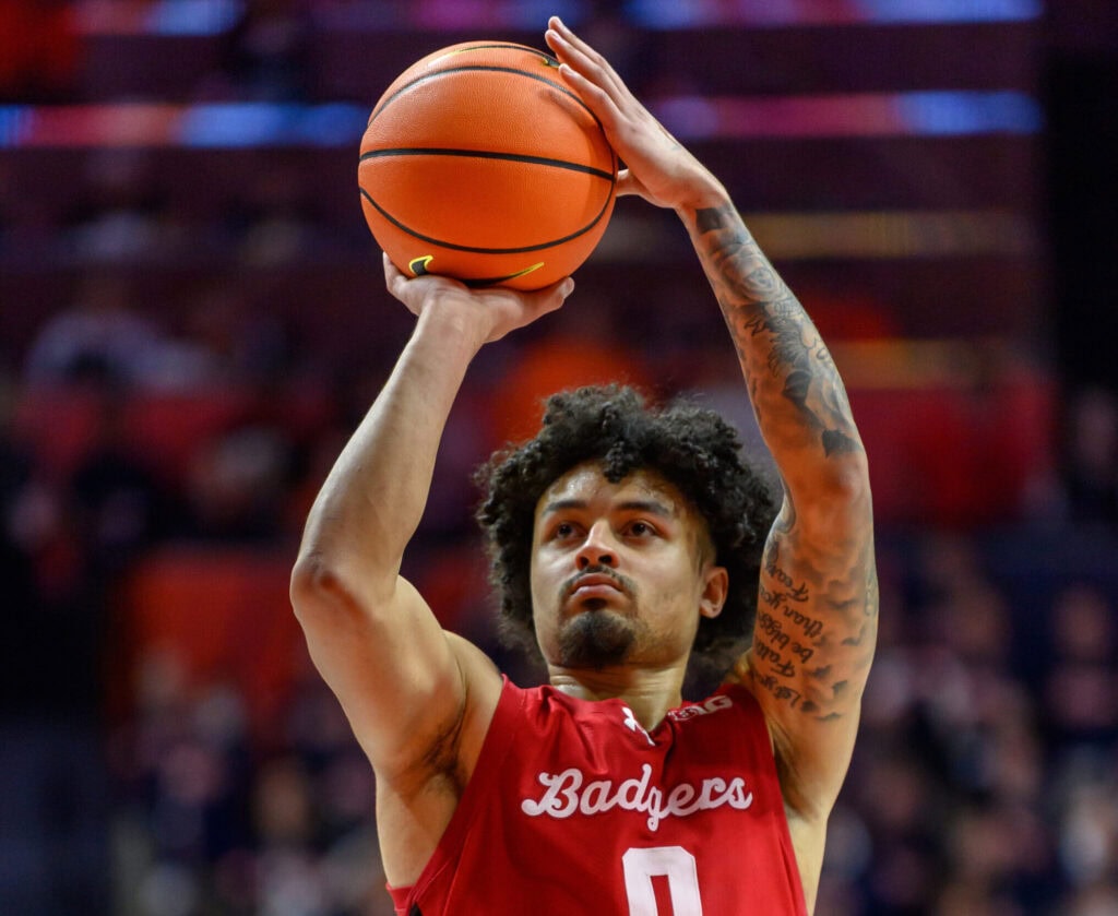 Braeden Carrington hits school record 9 3-pointers in Wisconsin’s win at Washington